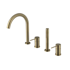 SAPHO ULTRAMIX kádperemre építhető csaptelep, kifolyócsővel és kézizuhannyal, matt arany (UT052G) SAPHO ULTRAMIX kádperemre építhető csaptelep, kifolyócsővel és kézizuhannyal, matt arany (UT052G)