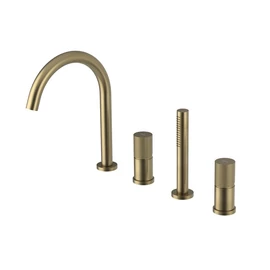 SAPHO ULTRATAP kádperemre építhető csaptelep, kifolyócsővel és kézizuhannyal, matt arany (UT052TG) SAPHO ULTRATAP kádperemre építhető csaptelep, kifolyócsővel és kézizuhannyal, matt arany (UT052TG)