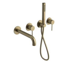 SAPHO ULTRASAN falbasüllyeszthető csaptelep, kifolyócsővel és kézizuhannyal, 2-irányú, matt arany (UT093VG) SAPHO ULTRASAN falbasüllyeszthető csaptelep, kifolyócsővel és kézizuhannyal, 2-irányú, matt arany (UT093VG)