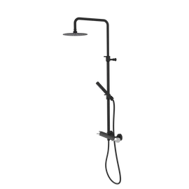 SAPHO ULTRAMIX zuhanyoszlop, zuhanyszettel és fejzuhannyal, matt fekete/króm (UT139BC)