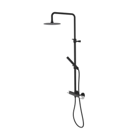 SAPHO ULTRATAP zuhanyoszlop, zuhanyszettel és fejzuhannyal, matt fekete/króm (UT139TBC)