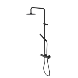 SAPHO ULTRASAN zuhanyoszlop, zuhanyszettel és fejzuhannyal, matt fekete (UT139VB)