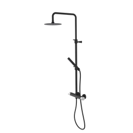 SAPHO ULTRASAN zuhanyoszlop, zuhanyszettel és fejzuhannyal, matt fekete/króm (UT139VBC)