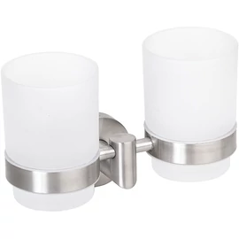 SAPHO BEMETA NEO Dupla fogkefetartó, 175x118x90mm, inox/matt (104210025)