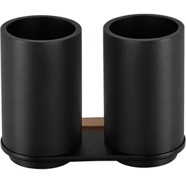 SAPHO BEMETA GALLA fali dupla fogkefetartó, 170x123x79mm, matt fekete (108110020)