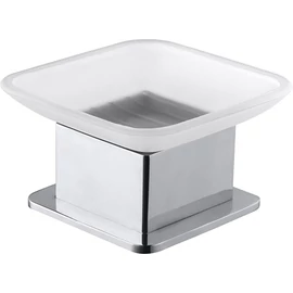 SAPHO BEMETA PLAZA Álló szappantartó, üveg, 85x55x85mm, króm (140108191)