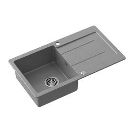 SAPHO Gránit mosogatótálca, egymedencés, csepegtetővel, 77x44cm, szürke  (30874508)