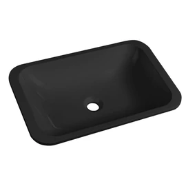 SAPHO JAPURA öntöttmárvány mosdó, 55x36cm, matt fekete (50135B)