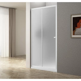 SAPHO AQUALINE UGGA tolóajtó, 1000 mm, Brick üveg, fehér (AWS100)