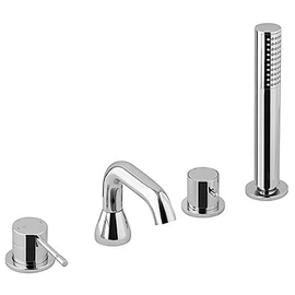 SAPHO BLUE 4 részes kádperemre szerelhető csaptelep, króm (BUTECH4)