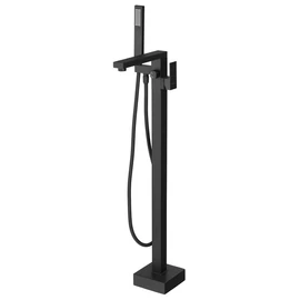 SAPHO CUBEMIX szabadonálló kádtöltő csaptelep, matt fekete (CM021B)