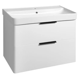 SAPHO AQUALINE DENEB mosdótartó szekrény fogantyú nélkül, 77,3x55x43,5cm, matt fehér (DN280)