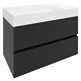 SAPHO ODETTA mosdótartó szekrény, 82x50x43,5cm, matt antracit (DT085-3434)