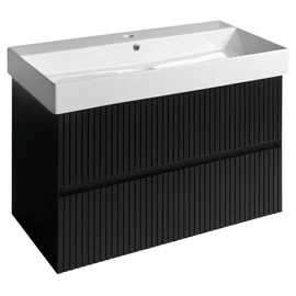 SAPHO FILENA mosdótartó szekrény, 82x51,5x43cm, strip matt fekete (FID1285BS)
