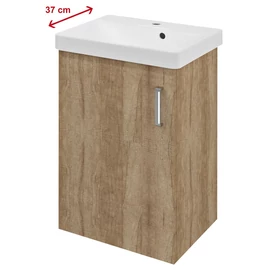 SAPHO THEIA mosdótartó szekrény, 1 ajtóval, 51x70x35cm, alabama tölgy (TH057-2222)