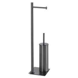 SAPHO TRILLY álló WC-kefe és WC-papírtartó, gun metal (TR3281)