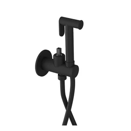 SAPHO ULTRAMIX falbasüllyesztett csaptelep test bidézuhannyal, Stop zuhanyfejjel, matt fekete (UT013B-1)
