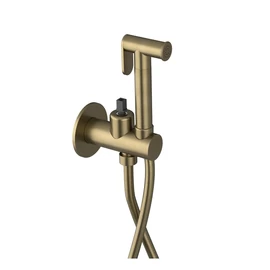 SAPHO ULTRAMIX falbasüllyesztett csaptelep test bidézuhannyal, Stop zuhanyfejjel, matt arany (UT013G-1)