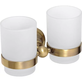 SAPHO BEMETA RETRO Dupla pohártartó, 175x95x90mm, bronz (144110027) (XJ902)