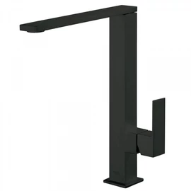 Tres Cuadro-Tres egykaros mosogatócsaptelep 34 x 10 mm-es kifolyóval matt fekete 006486NM Tres Cuadro-Tres egykaros mosogatócsaptelep 34 x 10 mm-es kifolyóval matt fekete 006486NM