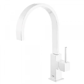 Tres Top-Tres egykaros mosogatócsaptelep téglalap alakú perlátorral matt fehér 030498BM Tres Top-Tres egykaros mosogatócsaptelep téglalap alakú perlátorral matt fehér 030498BM