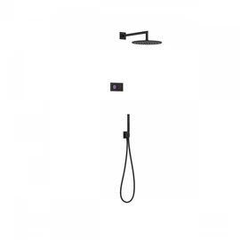 Tres Shower Technology falba építhető elektronikus termosztátos zuhanyrendszer matt fekete 09288558NM