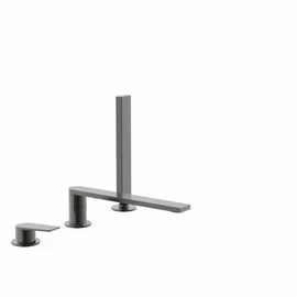 Tres Projekt-Tres kádperembe építhető csaptelep 230 mm-es kifolyóval csiszolt metál fekete 21116103KMB Tres Projekt-Tres kádperembe építhető csaptelep 230 mm-es kifolyóval csiszolt metál fekete 21116103KMB