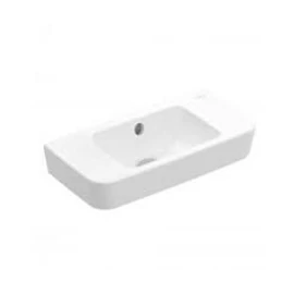 Villeroy & Boch O.Novo 50 x 25 cm-es kézmosó csaplyuk és túlfolyó nélkül CeramicPlus felülettel - 434253R1 Villeroy & Boch O.Novo 50 x 25 cm-es kézmosó csaplyuk és túlfolyó nélkül CeramicPlus felülettel - 434253R1