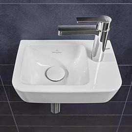 Villeroy & Boch O.Novo 36 x 25 cm-es kézmosó csaplyuk a jobb oldalon túlfolyó nélkül - 43433701