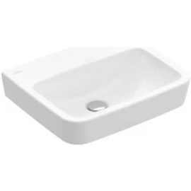 Villeroy & Boch O.Novo 45 x 37 cm-es kézmosó csaplyuk és túlfolyó nélkül CeramicPlus felülettel - 434448R1 Villeroy & Boch O.Novo 45 x 37 cm-es kézmosó csaplyuk és túlfolyó nélkül CeramicPlus felülettel - 434448R1