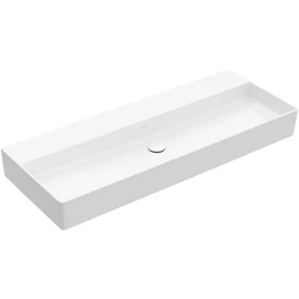 Villeroy & Boch Memento 2.0 120 x 47 cm-es mosdó csaplyuk és túlfolyó nélkül Stone White CeramicPlus felülettel - 4A22CFRW Villeroy & Boch Memento 2.0 120 x 47 cm-es mosdó csaplyuk és túlfolyó nélkül Stone White CeramicPlus felülettel - 4A22CFRW