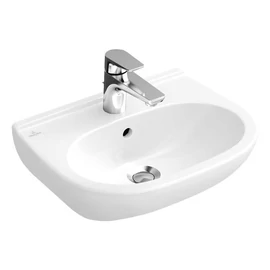 Villeroy & Boch O.Novo 55 x 37 cm-es kompakt mosdó 1 csaplyukkal CeramicPlus felülettel - 516655R1 Villeroy & Boch O.Novo 55 x 37 cm-es kompakt mosdó 1 csaplyukkal CeramicPlus felülettel - 516655R1