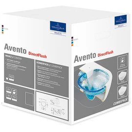 Villeroy & Boch Avento perem nélküli fali wc SlimSeat lassú záródású wc-ülőkével kombi pack - 5656RS01