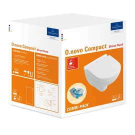Villeroy & Boch O.Novo mélyöblítésű kompakt wc kombipack CeramicPlus felülettel - 5688HRR1