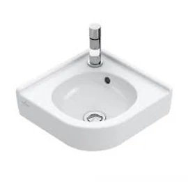 Villeroy & Boch O.Novo sarok kézmosó 1 csaplyukkal túlfolyó nélkül - 73103301