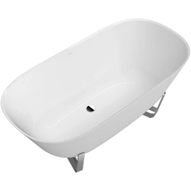 Villeroy & Boch Antheus 1550 x 750 mm-es szabadon álló kád Stone White - UBQ155ANH7F400V-RW Villeroy & Boch Antheus 1550 x 750 mm-es szabadon álló kád Stone White - UBQ155ANH7F400V-RW