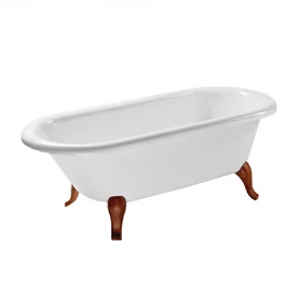 Villeroy & Boch Hommage 1771 x 771 mm-es szabadonálló kád fa lábbal - UBQ180HOM700V-01 Villeroy & Boch Hommage 1771 x 771 mm-es szabadonálló kád fa lábbal - UBQ180HOM700V-01