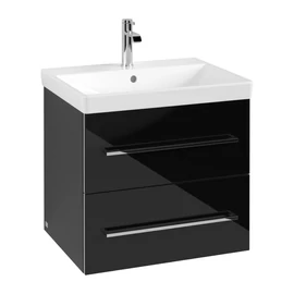Villeroy & Boch Avento fürdőszobai alsószekrény 2 fiókos crystal black A88900B3 Villeroy & Boch Avento fürdőszobai alsószekrény 2 fiókos crystal black A88900B3