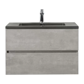 Wellis Mallorca 80 matt fekete quartz sand mosdó WB00528