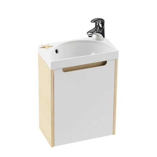 Ravak Classic Mini 400 szekrényre ajtó fehér balos, X000000420
