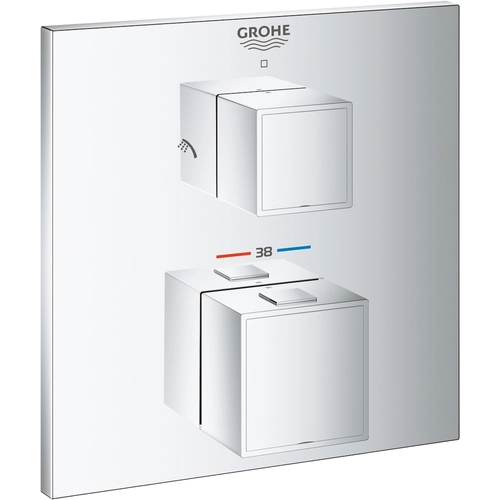 Grohe Eurocube termosztátos falba épített zuhanycsaptelep 24154000