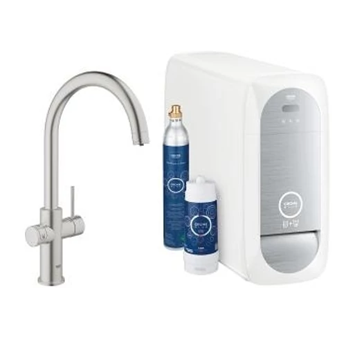 Grohe Blue Home C-kifolyóval, supersteel 31455 DC0 31455DC0