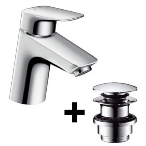 Hansgrohe Logis mosdócsaptelep push-open 71077000