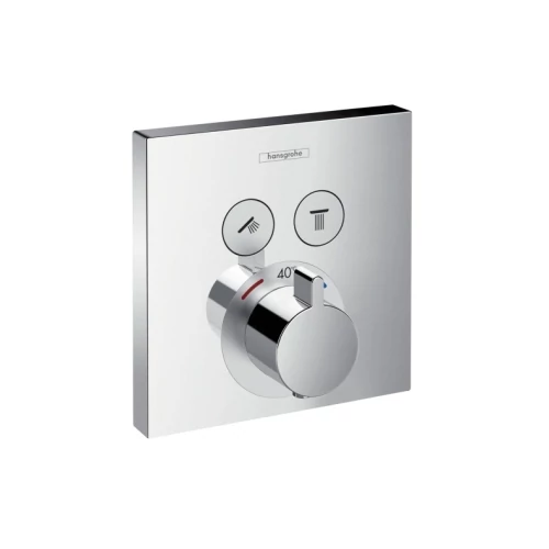 Hansgrohe ShowerSelect termosztát 2 fogyasztóval falsík alatti szereléshez 15763000