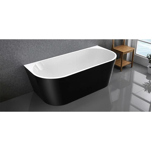 Kád, Wellis Calabria Black 170x80x58cm WK00138