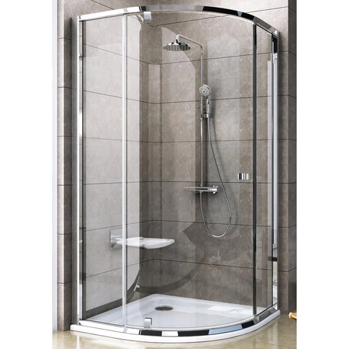Ravak Pivot PSKK3 80x80 cm negyedköríves zuhanykabin, fehér/fehér, átlátszó 37644101Z1