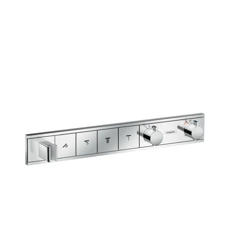 Hansgrohe RainSelect zuhanycsaptelep színkészlet 4 fogyasztóhoz, falsík alatti szereléshez, króm 15357000