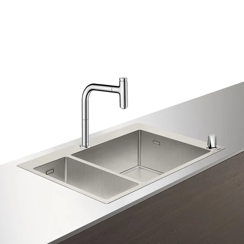 Hansgrohe C71-F655-09 mosogató-csaptelep kombináció 180x450; 43206000