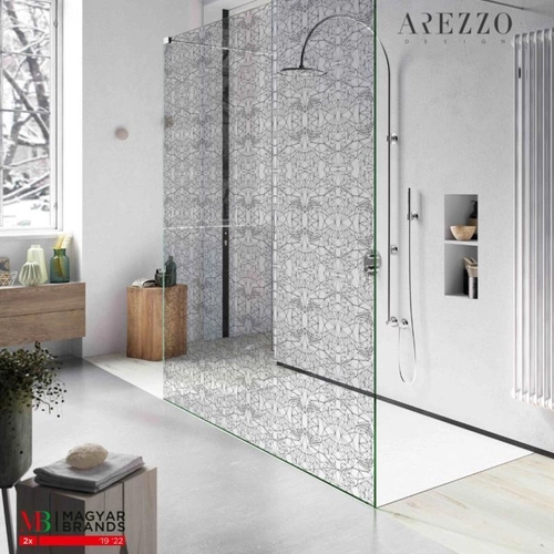 AREZZO premium üvegfal AVELLIO Grey Glass Black 900x2000 AR-AV90200GB