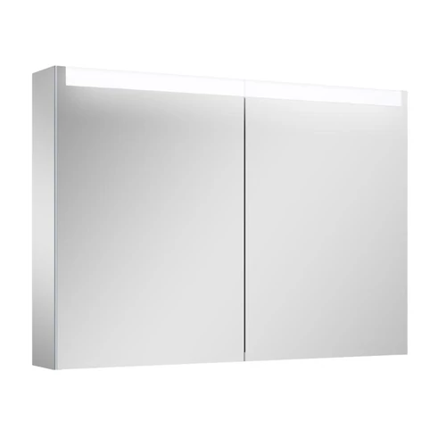 AREZZO design Tükrös szekrény 100, 2 ajtó + TECHNOBOX+ LED PANEL AR-168926